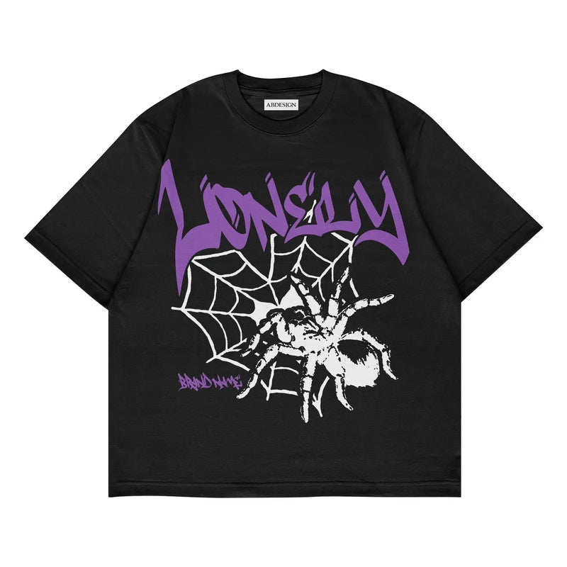 Skatecore Streetwear Tee – Tag Font Graphic with Flame Accent