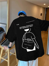 Harajuku Tribal flames – Japanese Streetwear T Shirt Mens Summer Oversized Graphic