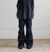 functional multi pockets overalls pantalones hombre baggy mens black cargo pants y2k streetwear loose baggy trousers oversized combat utility trousers