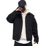 back wing embroidery denim jacket coat mens fashion hip hop harajuku jean coats outerwear casual streetwear jeans baggy jacke - variant style c07e08 for streetwear fashion