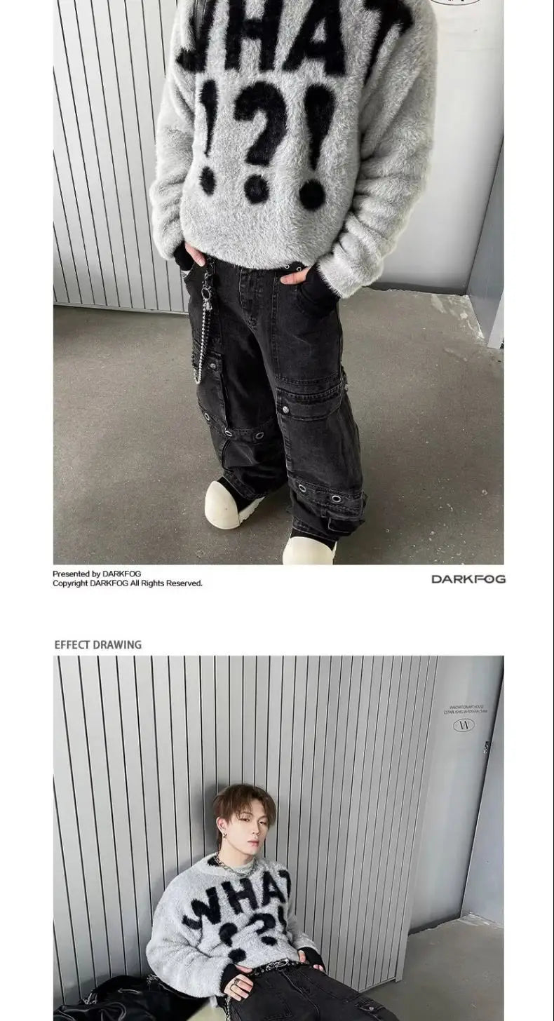 y2k flame knit sweater in soft cotton blend for fashion-forward fall wardrobes, ideal for men’s fashion and seasonal streetwe