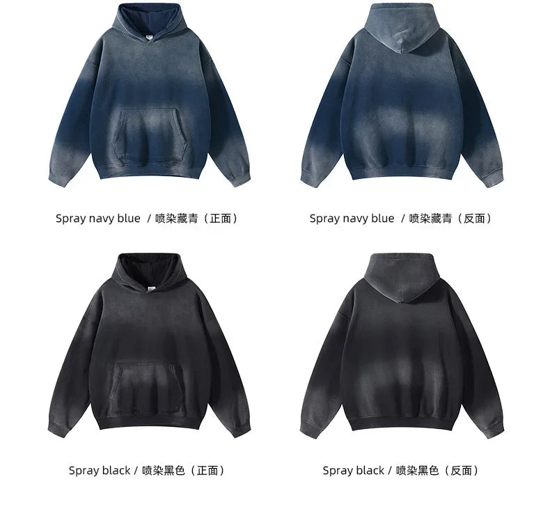 European And American High Street Solid Color Blank Plus Velvet Thicke