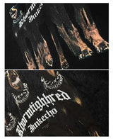Sadcore Oversized shirt – Harajuku T Shirt Mens 2023 Summer Dog Letter Printed Vintage