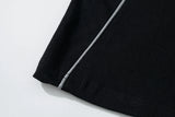 Harajuku Broken heart – Y2K Streetwear Reflective Strip White Black Oversized T Shir