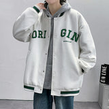 Red Leather Varsity Jacket Unisex Style