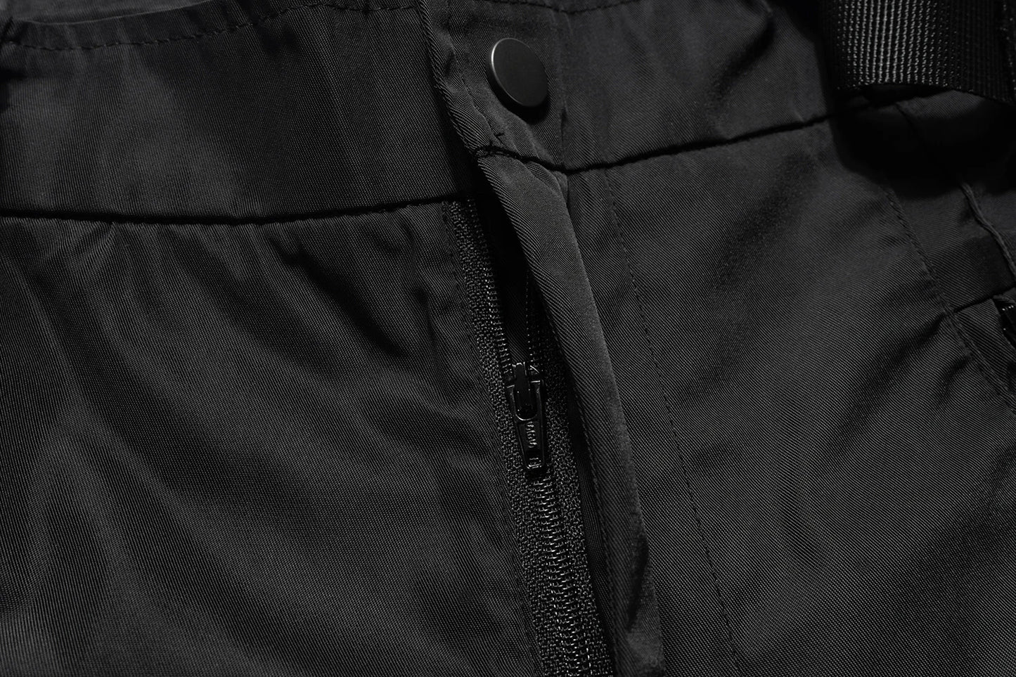 streetwear ribbons functional curve zipper baggy cargo pants for men vibe style straight baggy casual trousers oversized unique cargo style 798