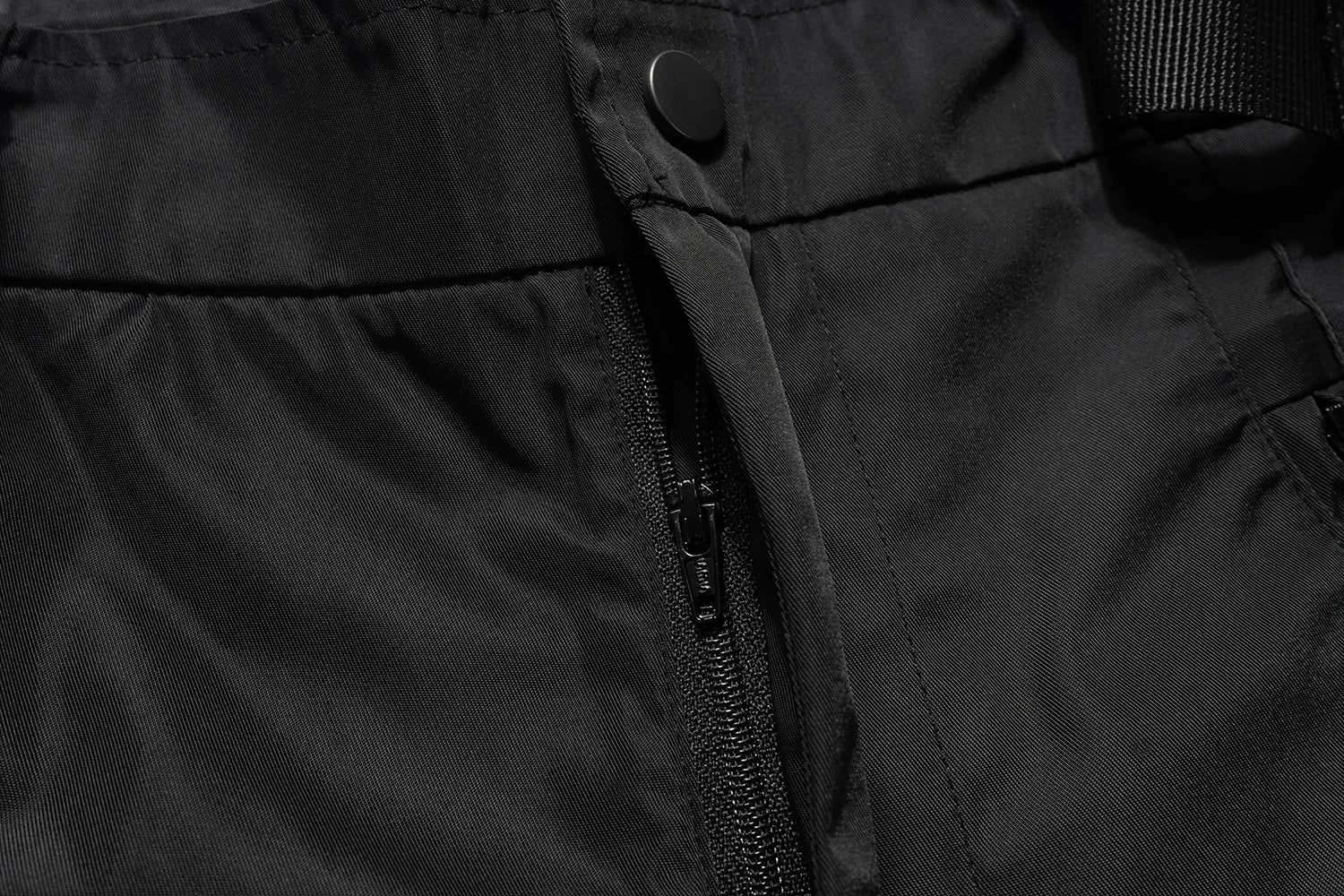 streetwear ribbons functional curve zipper baggy cargo pants for men vibe style straight baggy casual trousers oversized unique cargo style 798