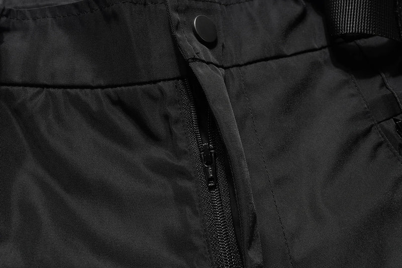 streetwear ribbons functional curve zipper baggy cargo pants for men vibe style straight baggy casual trousers oversized unique cargo style 798