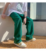 4 colors baggy jeans men fashion casual wide leg jeans men streetwear loose hip hop straight denim pants mens trousers m 2xl unique jeans style 4040
