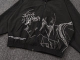New Men Undercover Embroidery Parka noctilucent Track Zipper Casual Mess Windbreaker Hoody Trench Jackets Coat size 2 3 4 5 R089