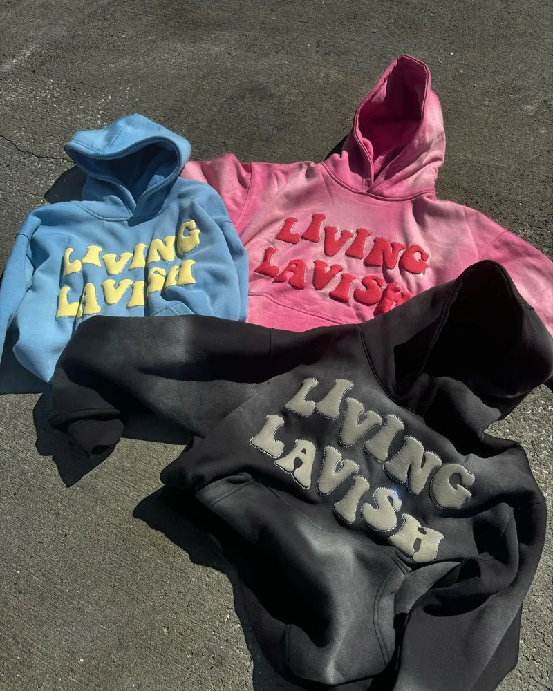 Y2k Winter Long Sleeved Hoodie Sweatshirt Oversized Winter Clothes Streetwear Y2k Vintage Punk Graffiti Print Top School Ootd