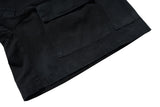 vintage ripped damaged black cargo shorts for men high street wide leg baggy overalls distressed summer knee length pants unique cargo style 143