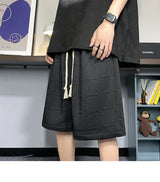 korean style niche casual shorts men summer workwear five point pants design trendy brand loose couple style retro sports pants unique shorts style 2167