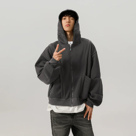 450G Hoody Sweatshirt Men Women Streetwear Fashion Loose Casual Short