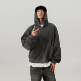 450G Hoody Sweatshirt Men Women Streetwear Fashion Loose Casual Short
