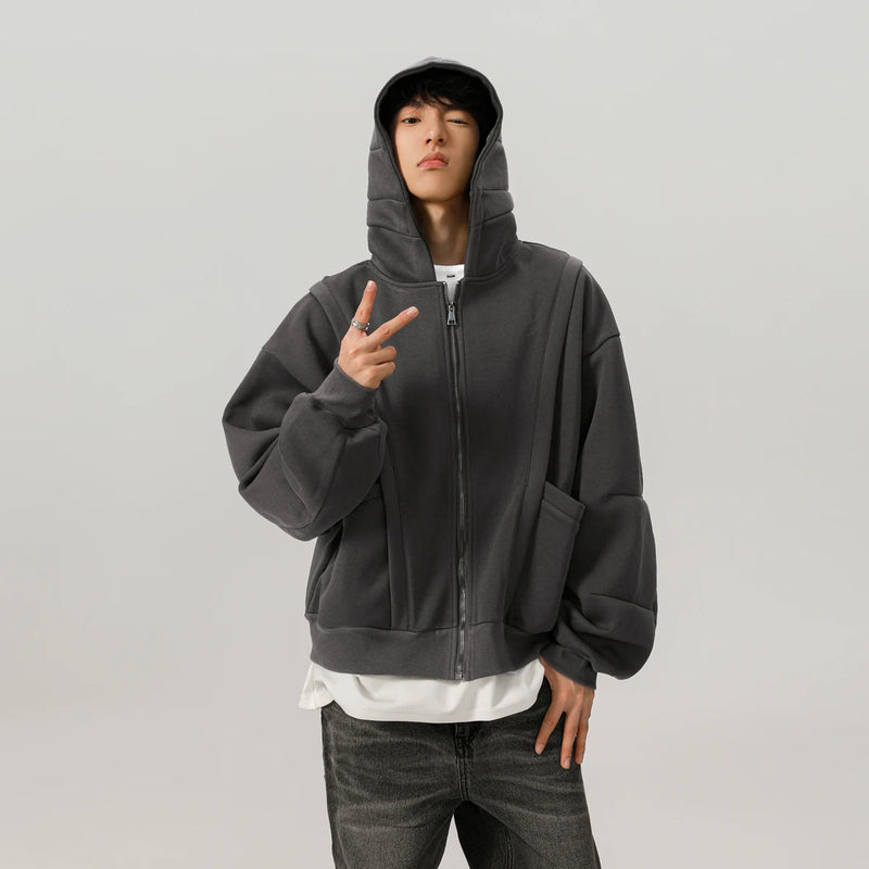450G Hoody Sweatshirt Men Women Streetwear Fashion Loose Casual Short