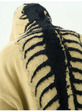grunge fire sweater, streetwear drip, cozy knitwear for men, oversized grunge aesthetic winter top