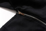 New Hoodies Men Zipper Cardigan Harajuku Black Sweatshirts Hip Hop Swa