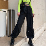 xpqbb vintage streetwear dark gray jeans women y2k high waist ripped denim trousers female 2022 new design loose wide leg pants unique jeans style 2794