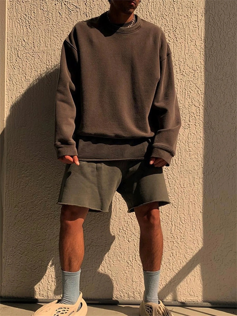 24ss season 6 kanye west co brand shorts cleanfit high street casual oversized short pants shorts for summer casual urban shorts