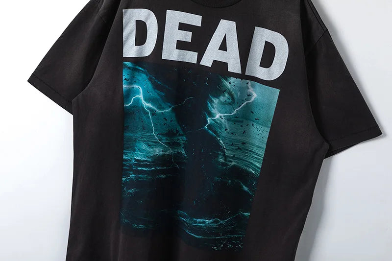 Harajuku Oversized Shirt – Saint Short Sleeve Top Tees Men Woman Best Quality Space Exp – Urban Streetwear for Men & Women