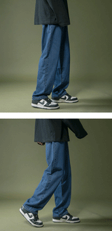 lappster men black baggy jeans streetwear 2023 harajuku casual straight pants male loose streetwear white graphic denim pants unique jeans style 2583