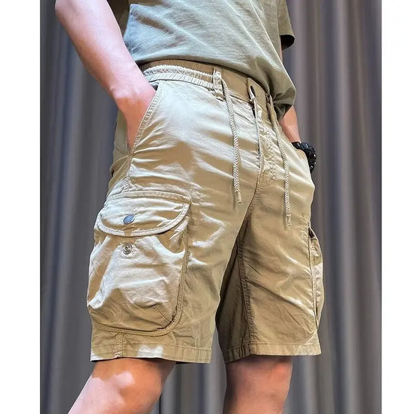 Men Trend Cargo Shorts Cotton High Quality Hot Sale Hip Hop Punk Wash Military