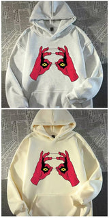 Funny Anime Graphic Printed Hoodies For Men Hip Hop Fashion Hoody Sweatshirts