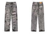 destroy distressed ripped denim jean pants new fashion biker jeans streetwear slim pants jogger y2k mens jeans skinny jeans men unique joggers style 2446