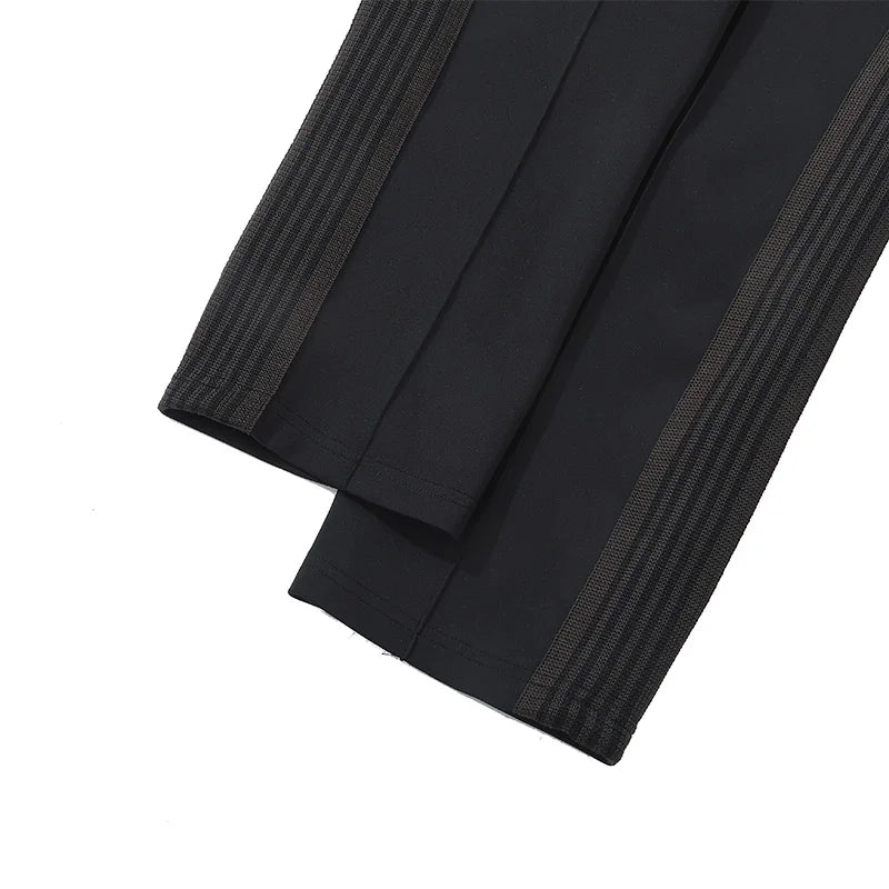 best quality embroidery logo new pants men woman side edge weaving stripe drawstring loose casual grey motion trousers unique default style 5159