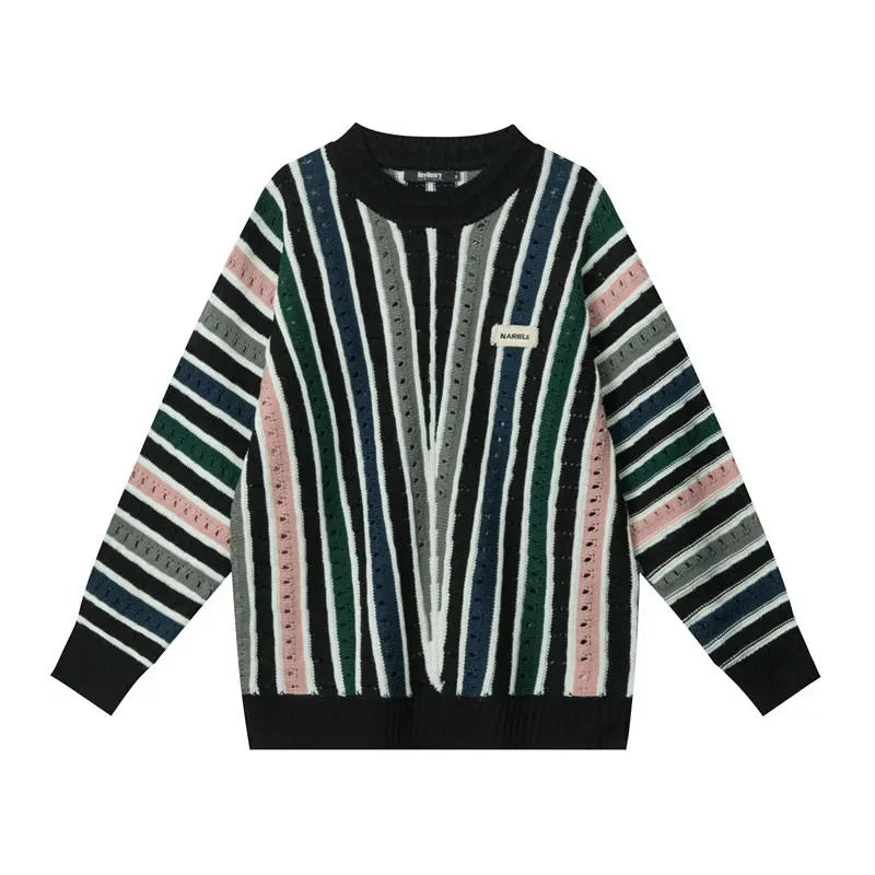 y2k flame knit sweater in soft cotton blend for fashion-forward fall wardrobes, ideal for men’s fashion and seasonal streetwe
