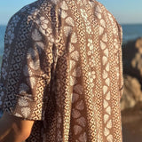 2024 summer beach casual men resort style versatile short-sleeved shirt new Cuban style trendy fashion high-end shirt for men
