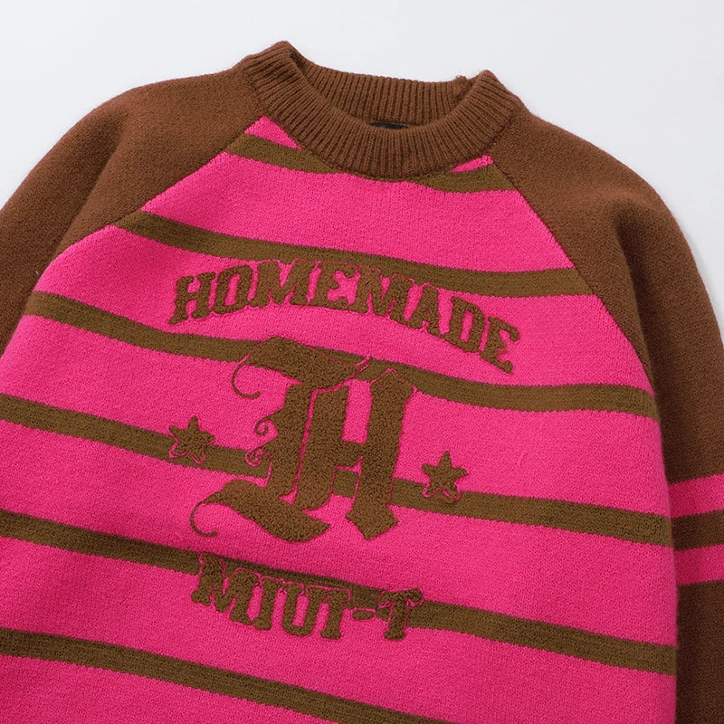 y2k knitted sweater, photo-ready sweater, cozy fashion fit, stylish street outfit, modern aesthetic appeal