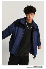 Checkered Varsity Bomber Coat Statement Piece