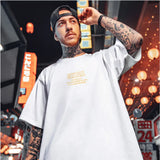 Skatercore Barcode glitch – Summer Men Hip Hop Bear T Shirt 2025 Cartoon Casual Short Sl