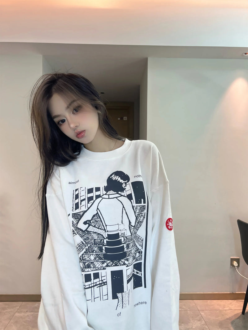 hip hop knitted pullover, bold design pullover, cozy fashion fit, stylish street outfit, modern aesthetic appeal