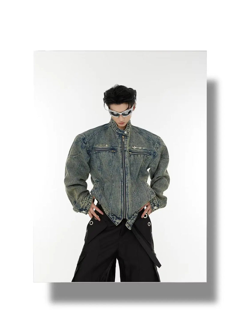 panel varsity outerwear, 2025 trend, for men, fall streetwear outfit, oversized style, layered fashion, modern aesthetic, graphic detail