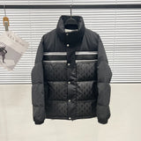2023 Winter Men's Thickened Down Jacket New Style Vertical Collar Ribbon Stitching Jacket