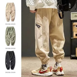 autumn spring men corduroy pants casual jogging sweatpants hip hop fashion streetwear joggers trousers y2k baggy pantalones sporty tapered joggers