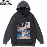 cyberpunk oversized shirt featuring greg kanye double layer heavyweight fit hooded pullover with raw edges sweater grey