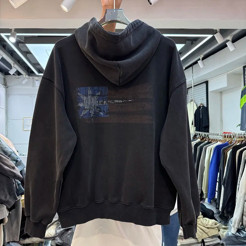 Vampire aesthetic hoodie with haunting blood-red accents