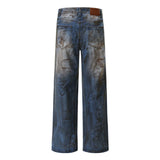 vintage ripped straight jeans blue distressed baggy jeans trousers streetwear luxury loose casual denim pants male y2k hombre ripped baggy denim