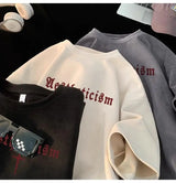 Gothic Broken heart – American Summer Trendy Men And Women Loose Personality Lette