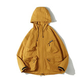 Hooded zip-up oversized parka bomber puffer