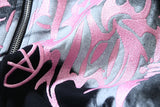 Chaopin High Street Brushed Kanye Vintage Dinosaur Bone Print Hoodie H