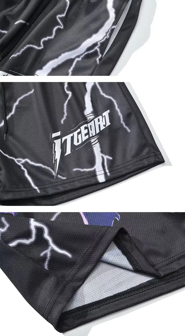 quick drying gym shorts 2024 mens basketball shorts sports short pants summer mesh breathable sweatpants high street shorts unique joggers style 4262