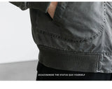 zip-up minimalist jacket, cold-season outfit - aesthetic hip hop inspired casual wear
