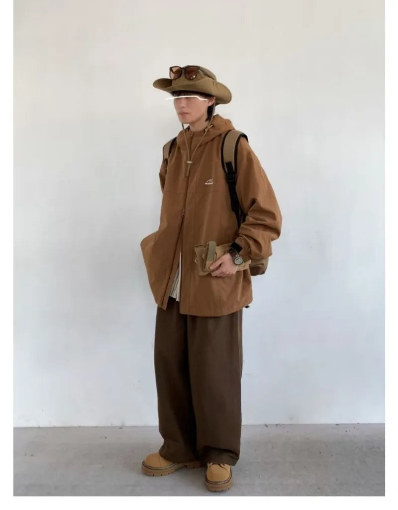 minimalist streetwear jacket, bold fashion piece, aesthetic