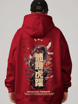 Chinese Dragon Graphic Printed Hoodies Men Streetwear Hip Hop Clothing Y2K Fleece Sweatshirts 2024 New Oversized Pullover Hoody