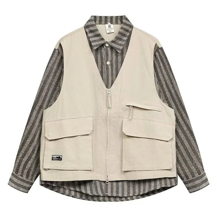 minimalist streetwear jacket, bold fashion piece, aesthetic